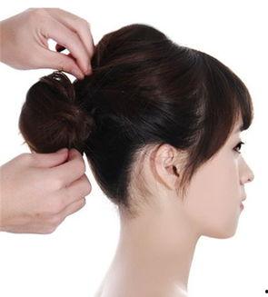 日韩夹子盘发教程视频